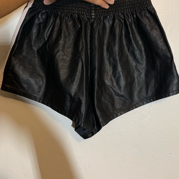 Pleather Booty Shorts - Picture 2 of 3